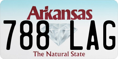 AR license plate 788LAG