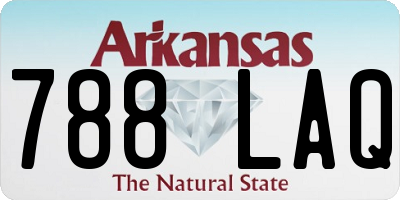 AR license plate 788LAQ