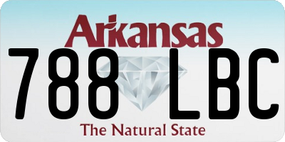 AR license plate 788LBC