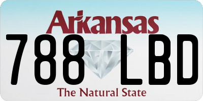 AR license plate 788LBD
