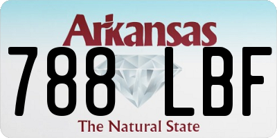 AR license plate 788LBF