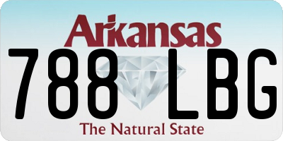 AR license plate 788LBG