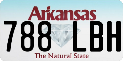 AR license plate 788LBH