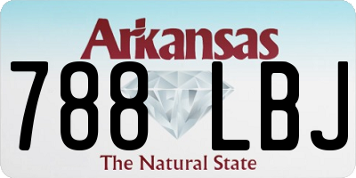 AR license plate 788LBJ