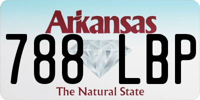 AR license plate 788LBP