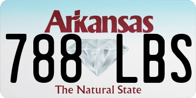 AR license plate 788LBS
