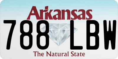 AR license plate 788LBW
