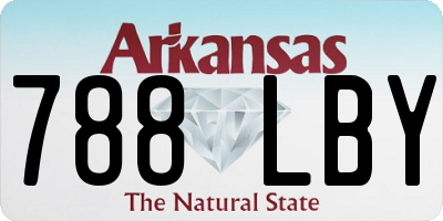 AR license plate 788LBY