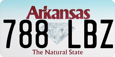 AR license plate 788LBZ