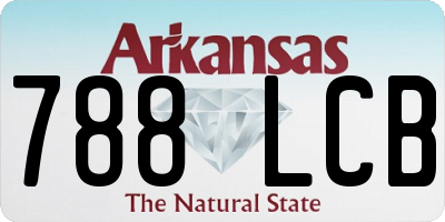 AR license plate 788LCB
