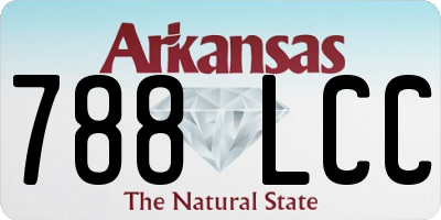AR license plate 788LCC