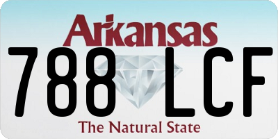 AR license plate 788LCF