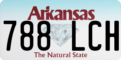 AR license plate 788LCH