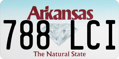 AR license plate 788LCI