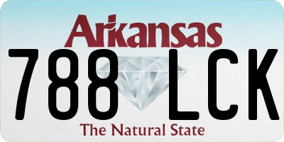 AR license plate 788LCK