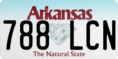 AR license plate 788LCN
