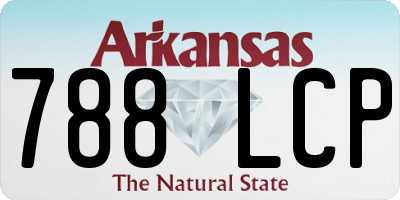 AR license plate 788LCP