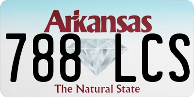 AR license plate 788LCS