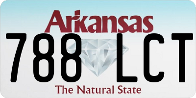 AR license plate 788LCT
