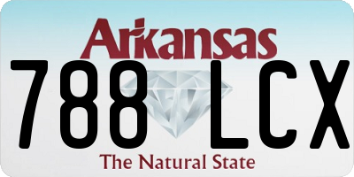 AR license plate 788LCX