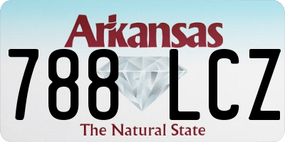 AR license plate 788LCZ