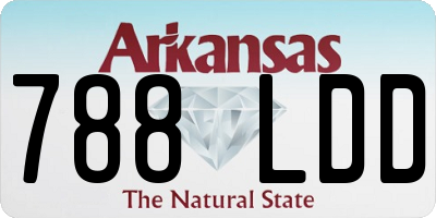 AR license plate 788LDD