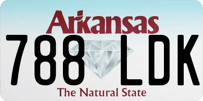 AR license plate 788LDK