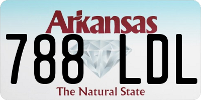 AR license plate 788LDL