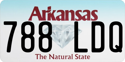 AR license plate 788LDQ