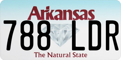 AR license plate 788LDR