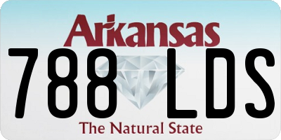 AR license plate 788LDS