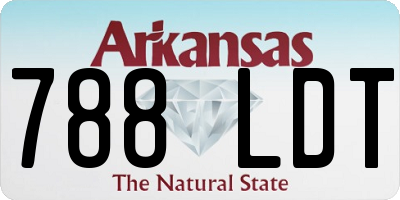 AR license plate 788LDT