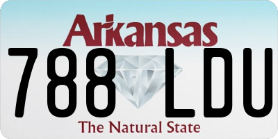 AR license plate 788LDU