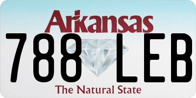 AR license plate 788LEB