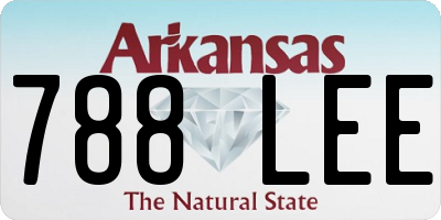 AR license plate 788LEE