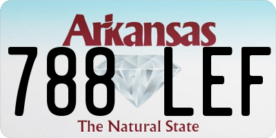 AR license plate 788LEF
