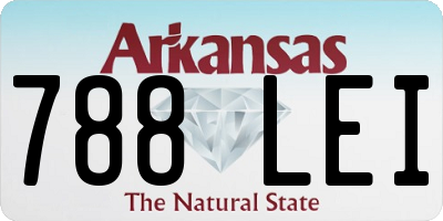 AR license plate 788LEI
