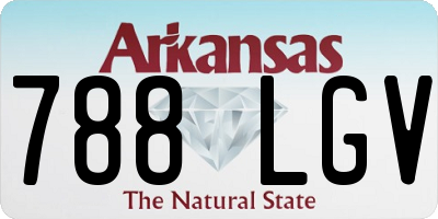 AR license plate 788LGV