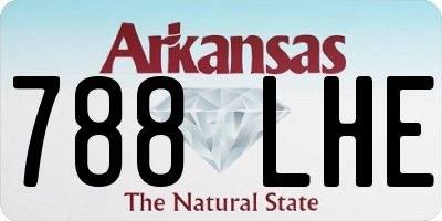 AR license plate 788LHE