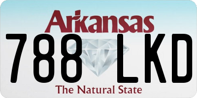 AR license plate 788LKD