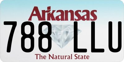 AR license plate 788LLU