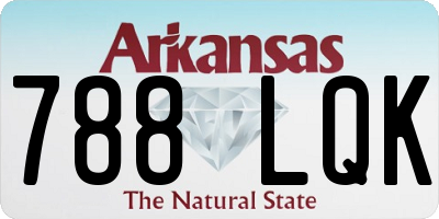 AR license plate 788LQK