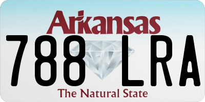 AR license plate 788LRA