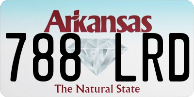 AR license plate 788LRD