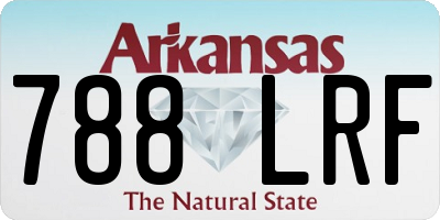 AR license plate 788LRF