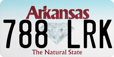 AR license plate 788LRK