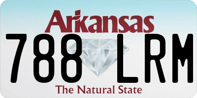 AR license plate 788LRM