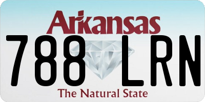AR license plate 788LRN