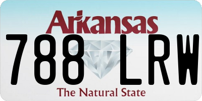 AR license plate 788LRW