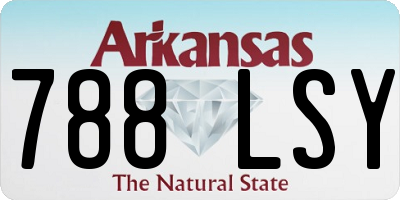 AR license plate 788LSY